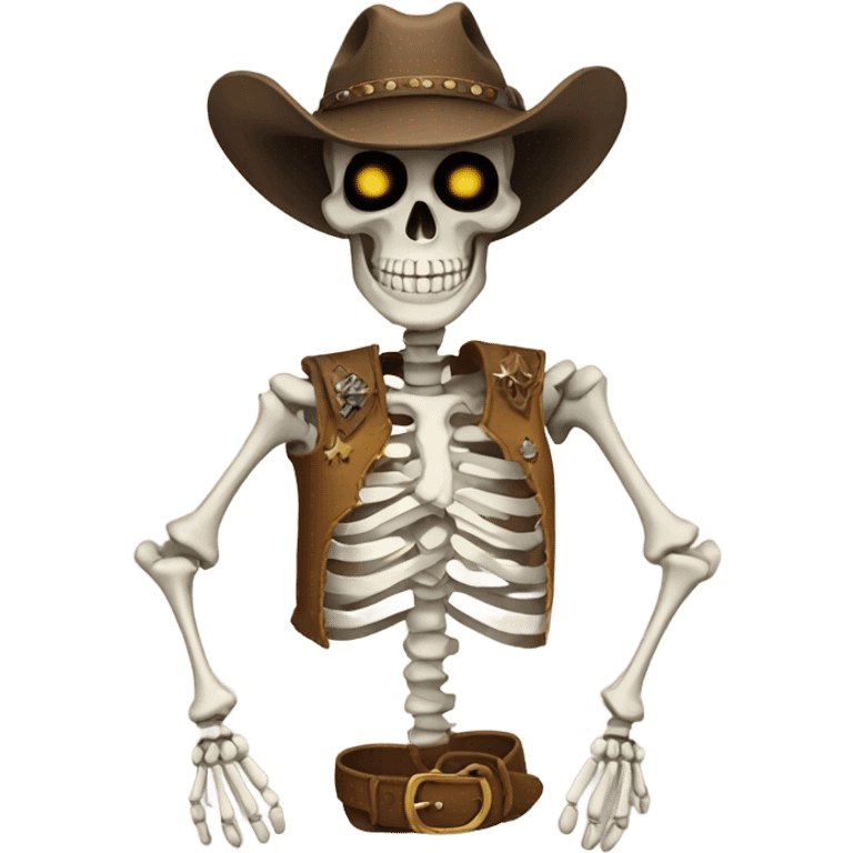 Cowboy skeleton  emoji