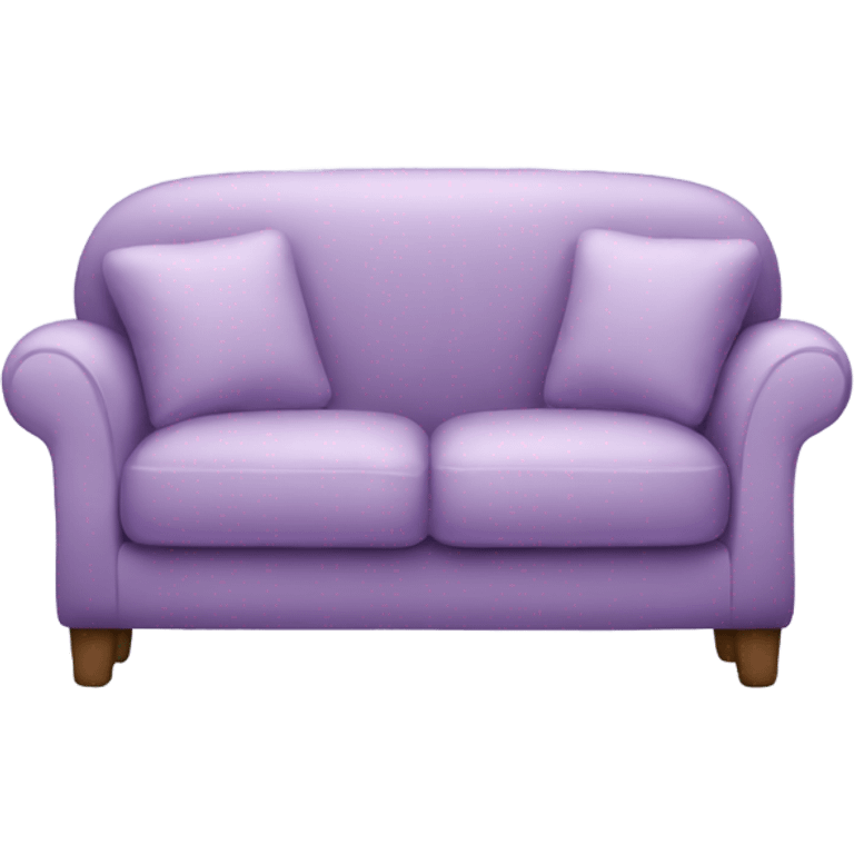 cozy sofa light purple emoji