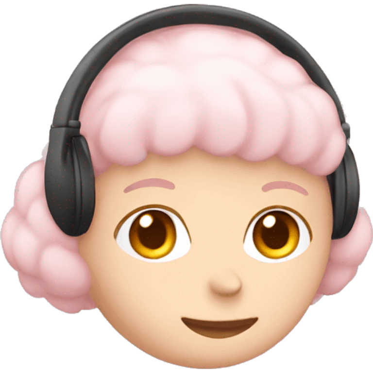 Pale pink earmuffs  emoji