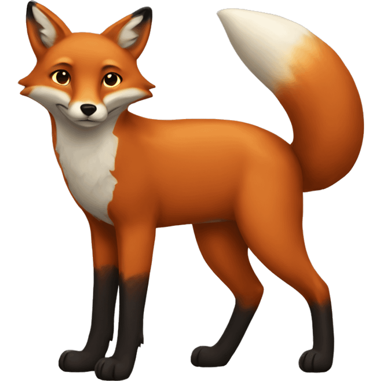 full body fox emoji