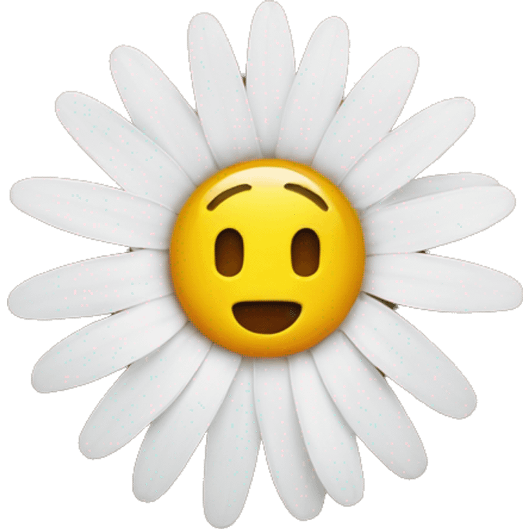 daisy on a beach emoji