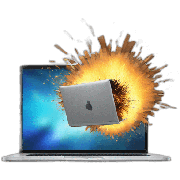 exploding laptop emoji