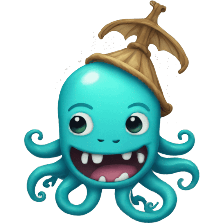 Kawaii kraken  emoji