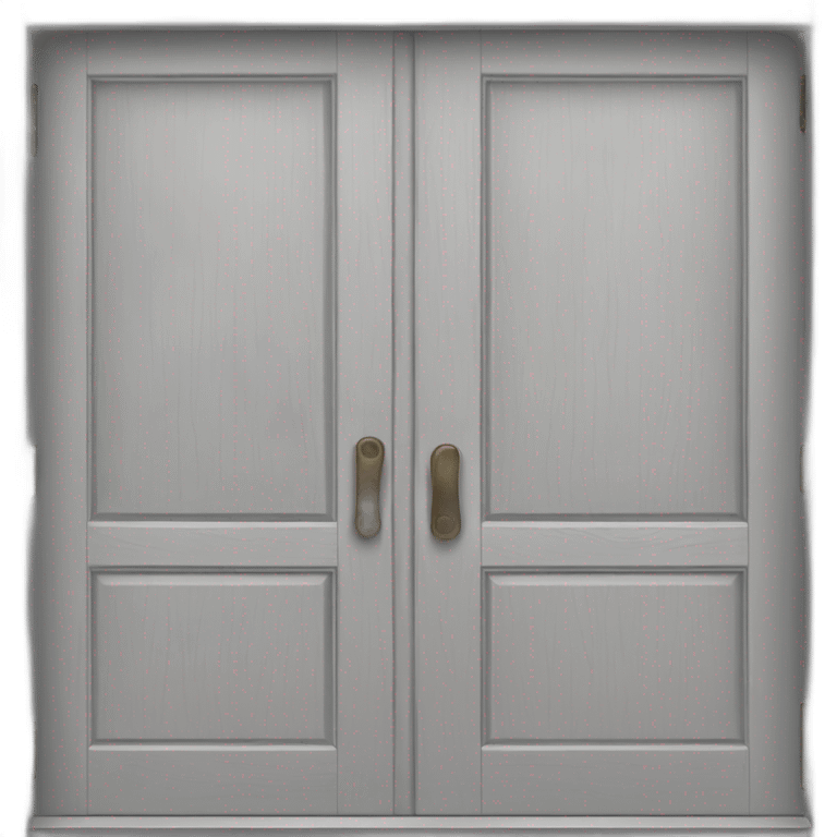 light gray wooden door emoji