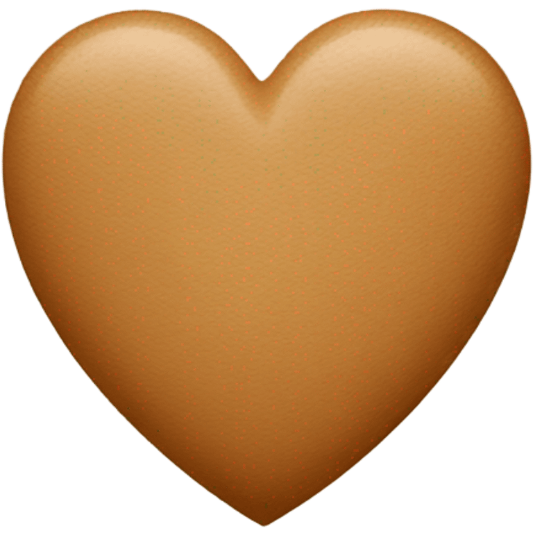 Light brown heart emoji