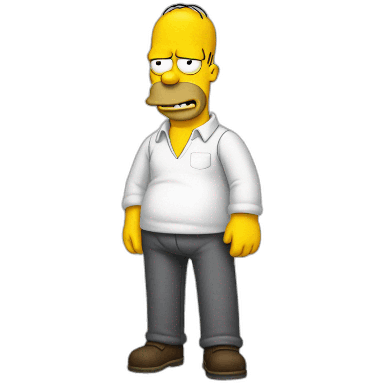 Extremely slim Homer Simpson emoji