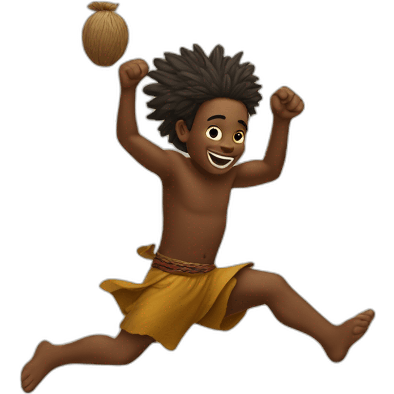 Aborigine is jump emoji