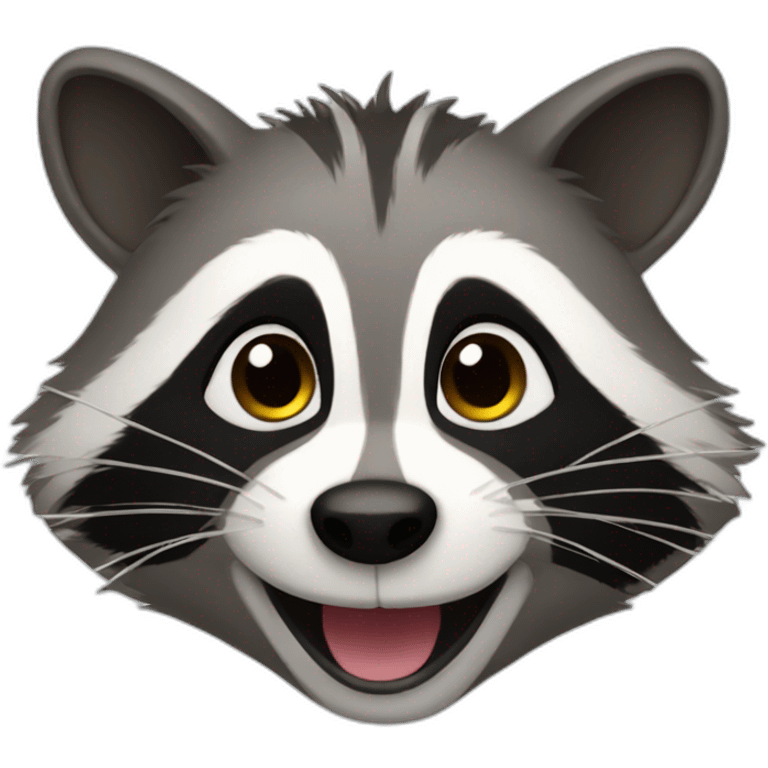 Happy Racoon emoji