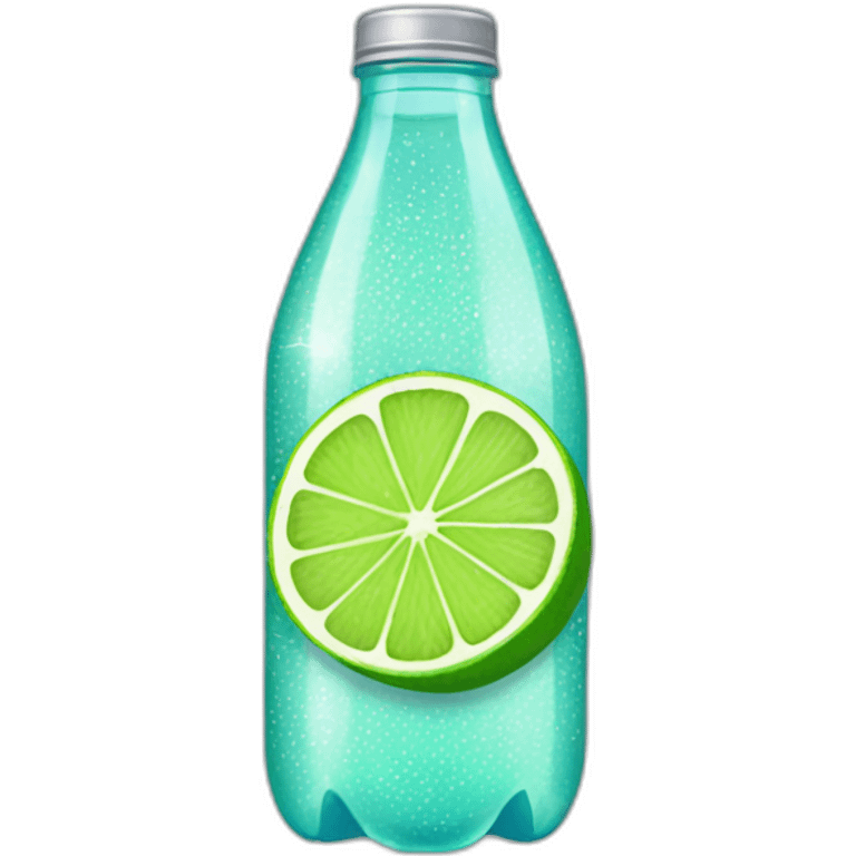 sparkling water lime bottle emoji