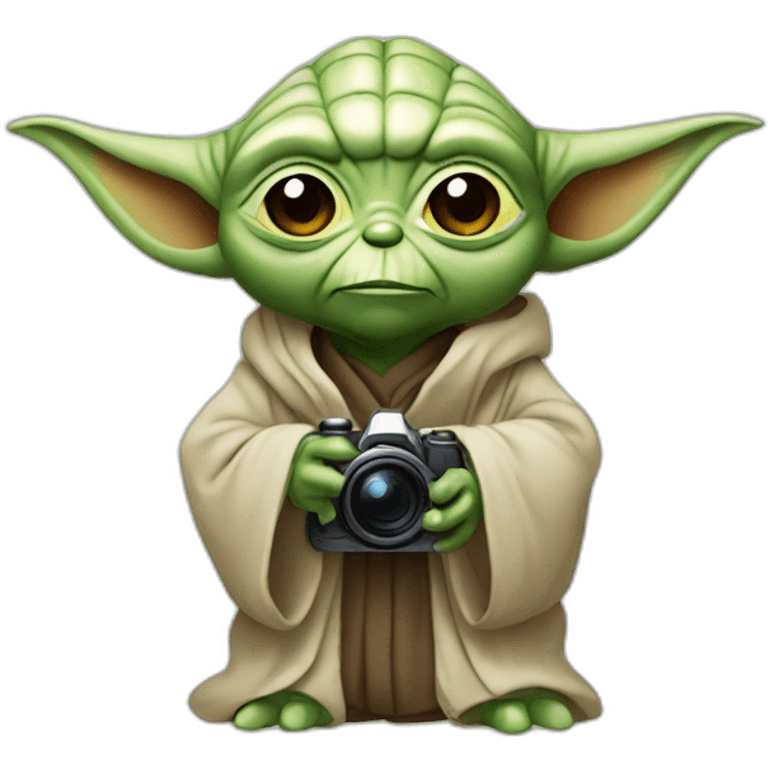 Yoda con camara emoji