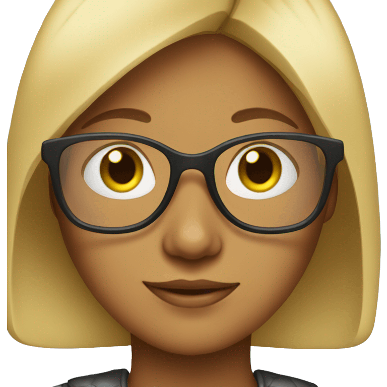 Girl with glasss emoji