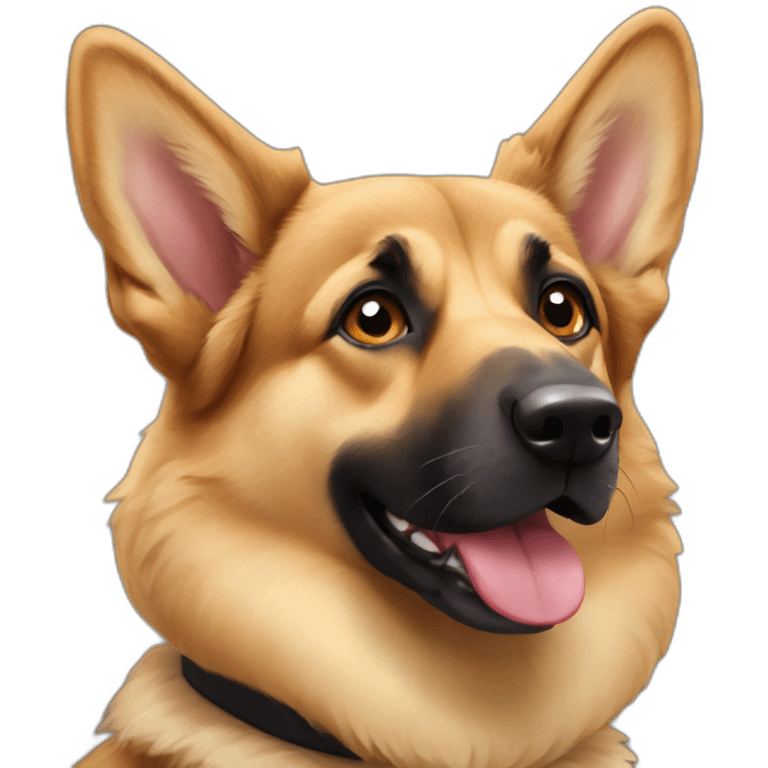 german shepard mixed with a corgi emoji