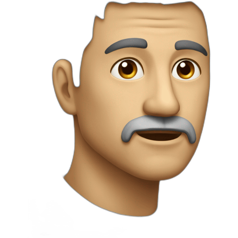 Hombre-calvo-cicatriz-en-cabeza-enfadado emoji