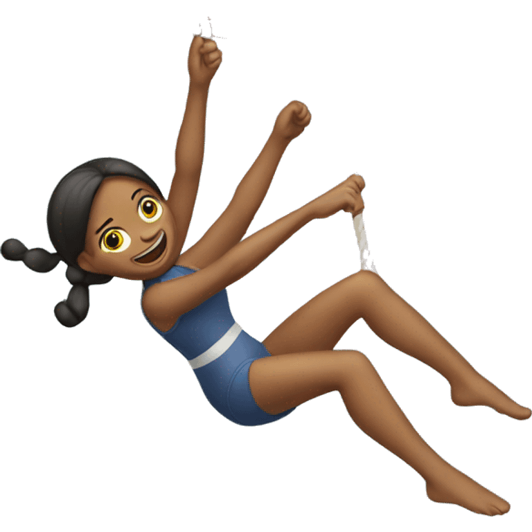 Girl doing trapeze  emoji