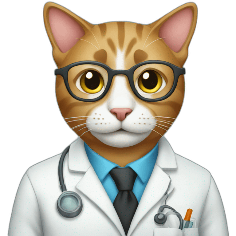 Cat scientist emoji