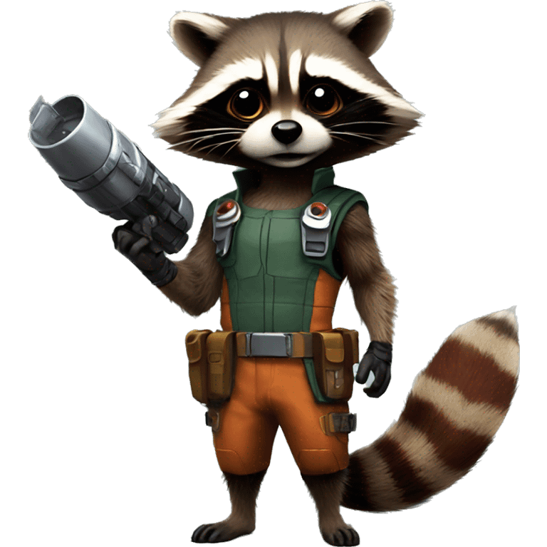 Rocket raccoon body  emoji