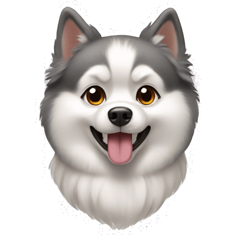 Husky Pomeranian  emoji