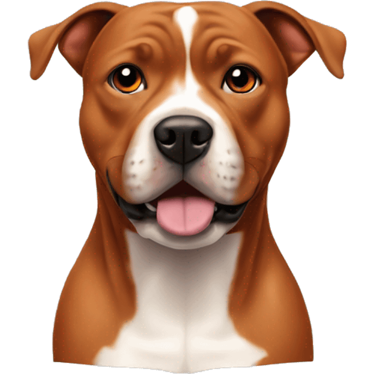 Red Staffordshire Bullterrier emoji