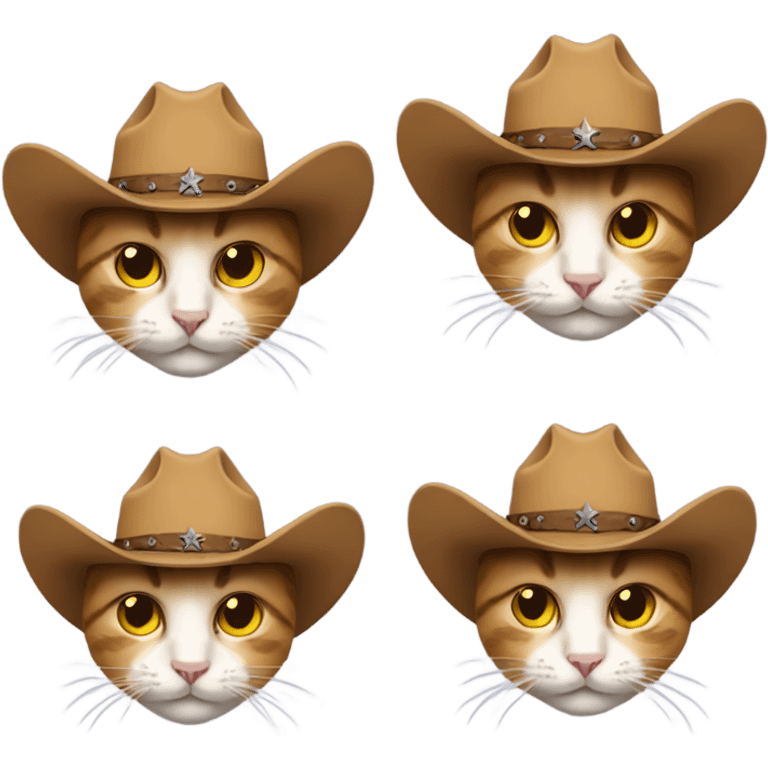 Cat with a cowboy hat emoji