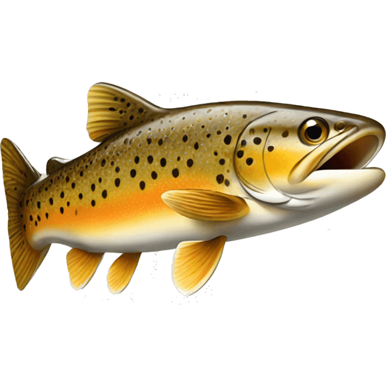 Brown trout  emoji