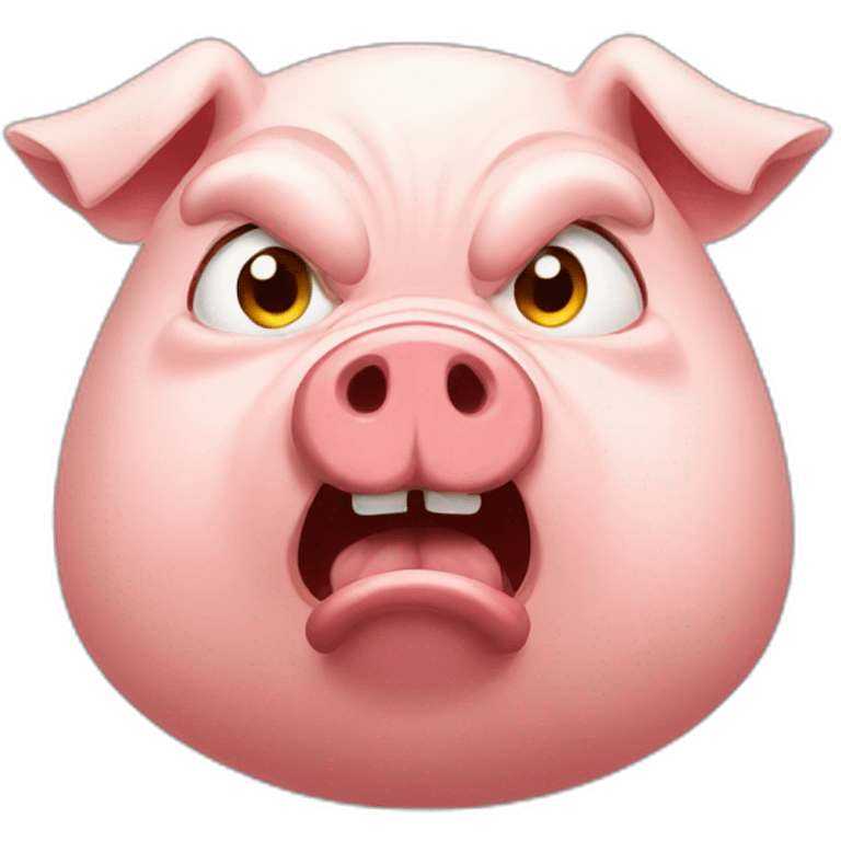 angry russian pig emoji