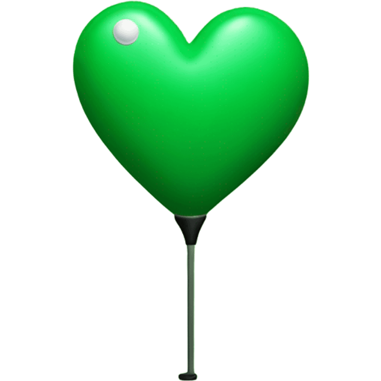 Green golf heart emoji