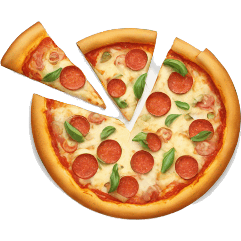 A plate of pizza  emoji