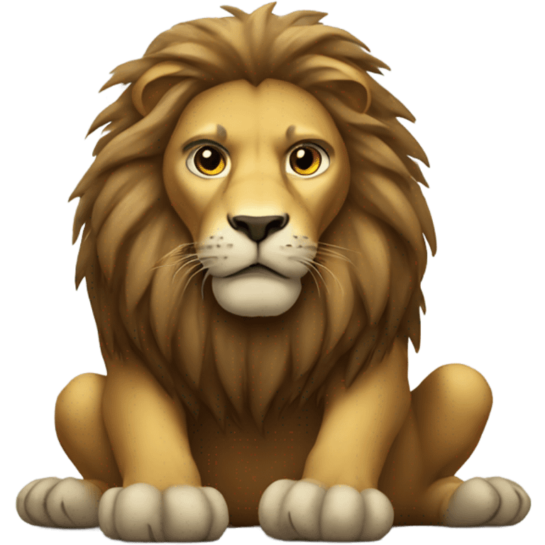 Dangers lion emoji