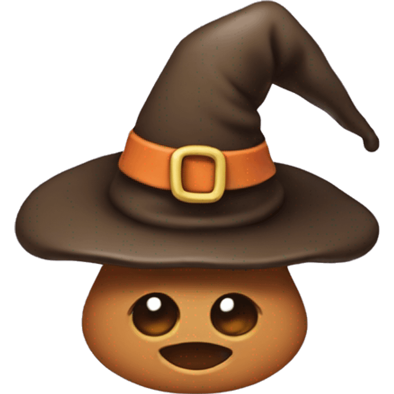 poo emoji with a witches hat  emoji