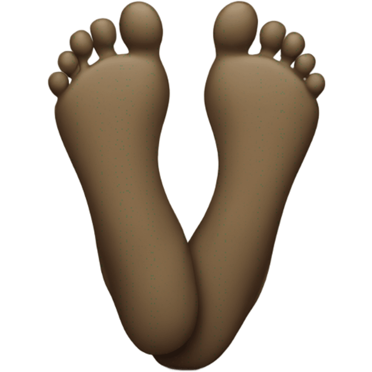 smiley face with feet behind emoji