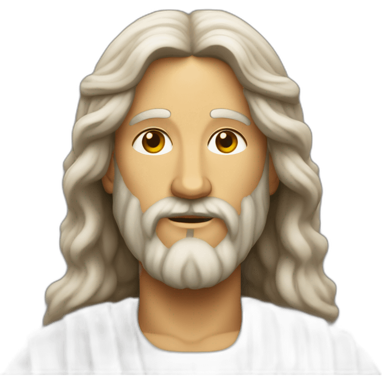 Jésus qui prie pour quelqu'un emoji