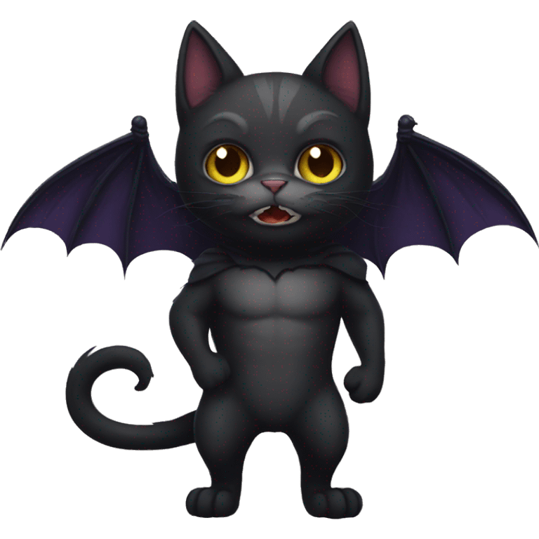 Dark Bat-Cat emoji