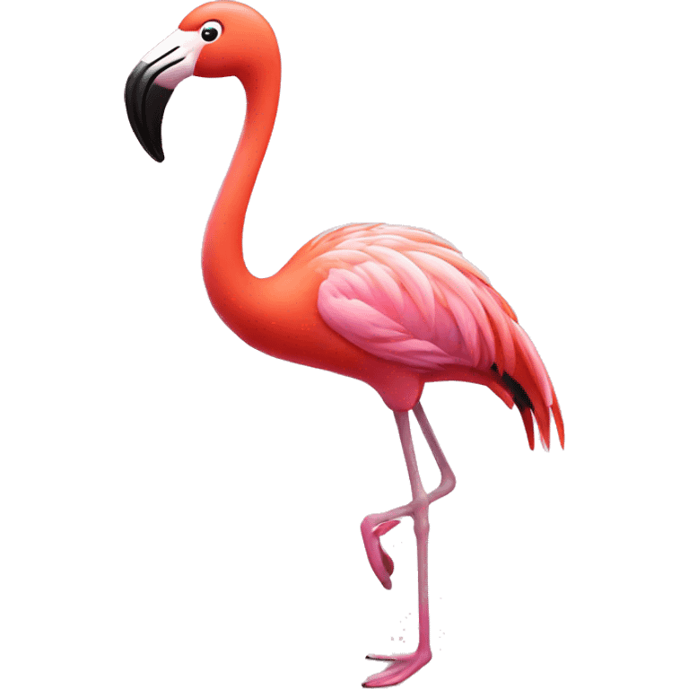 A flamingo dancing  emoji