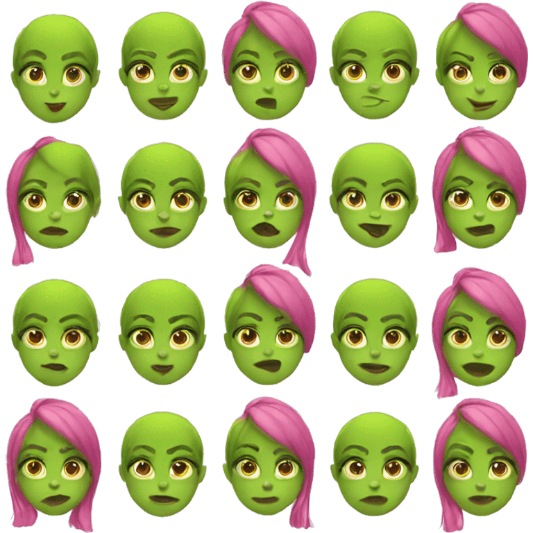 Girly grinch emoji