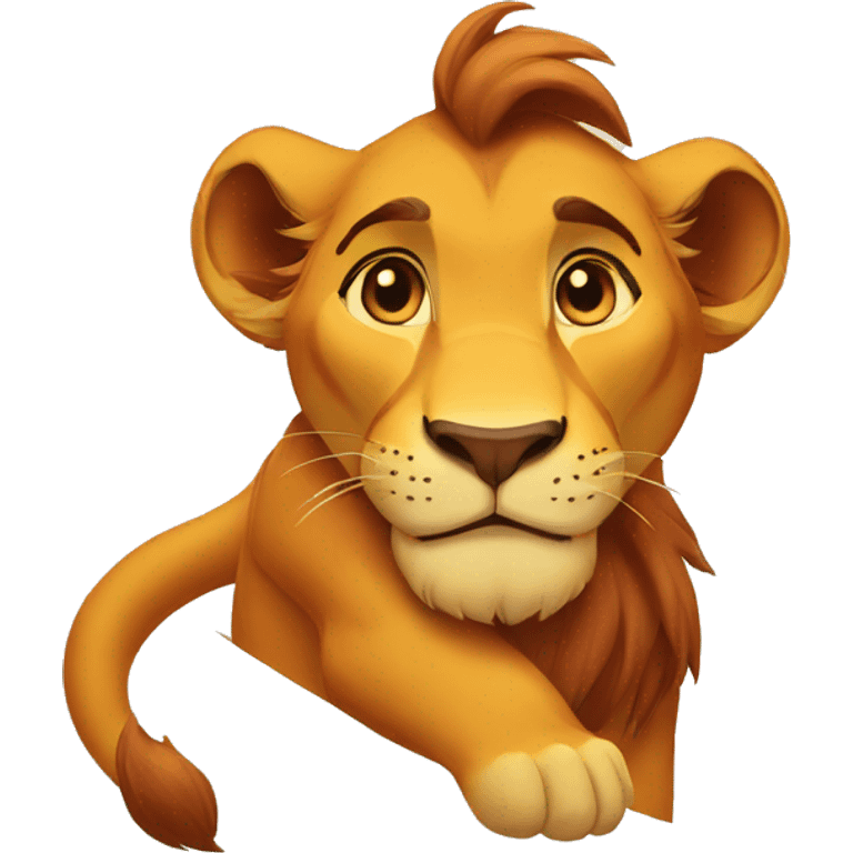 Simba lion king emoji