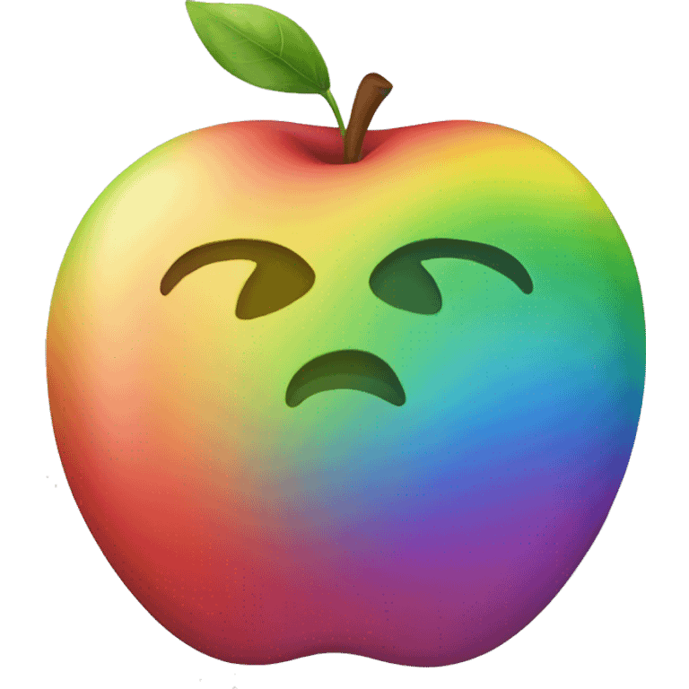 Rainbow Apple emoji