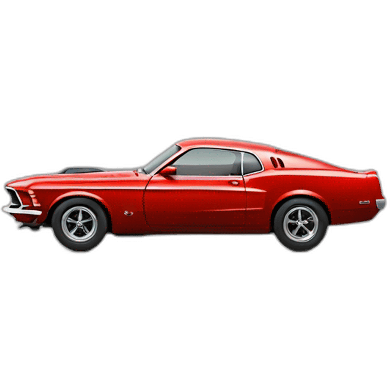 Red 1969 mustang emoji