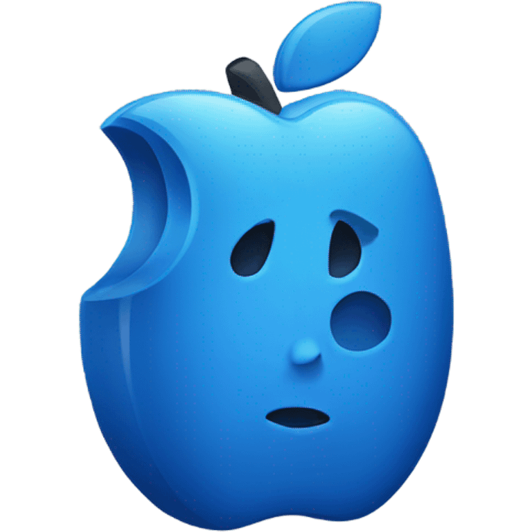 Blue iPhone 15 emoji