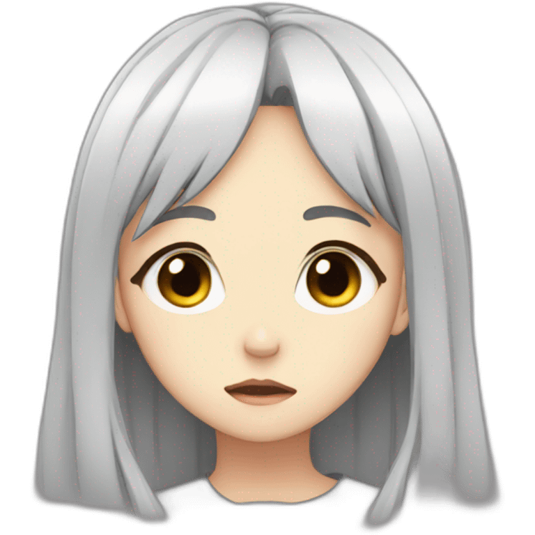 sad anime girl emoji