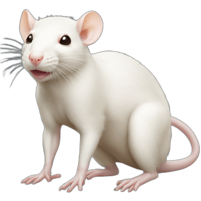 Albino Rat Full Body emoji