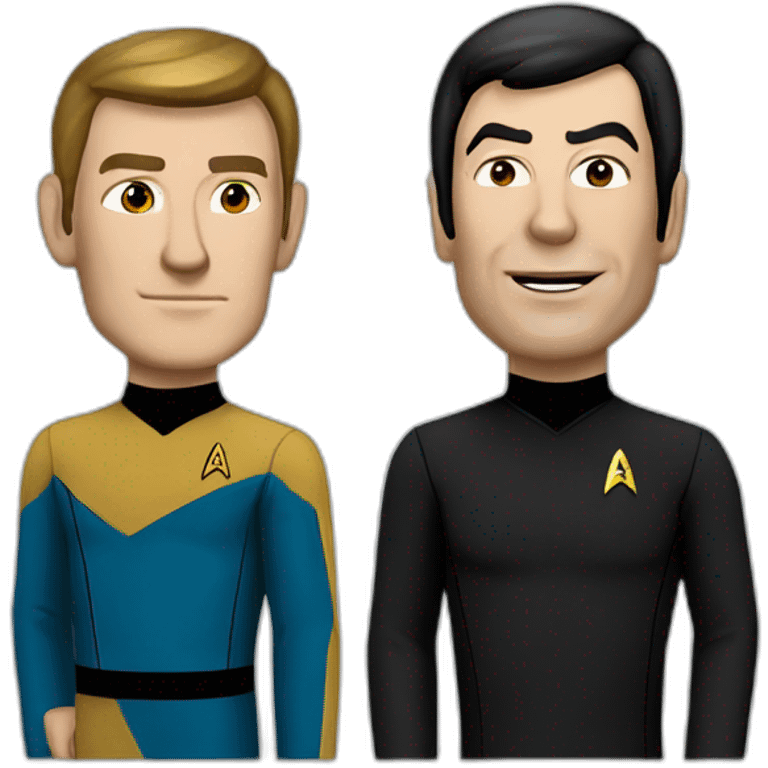 spock and james kirk emoji