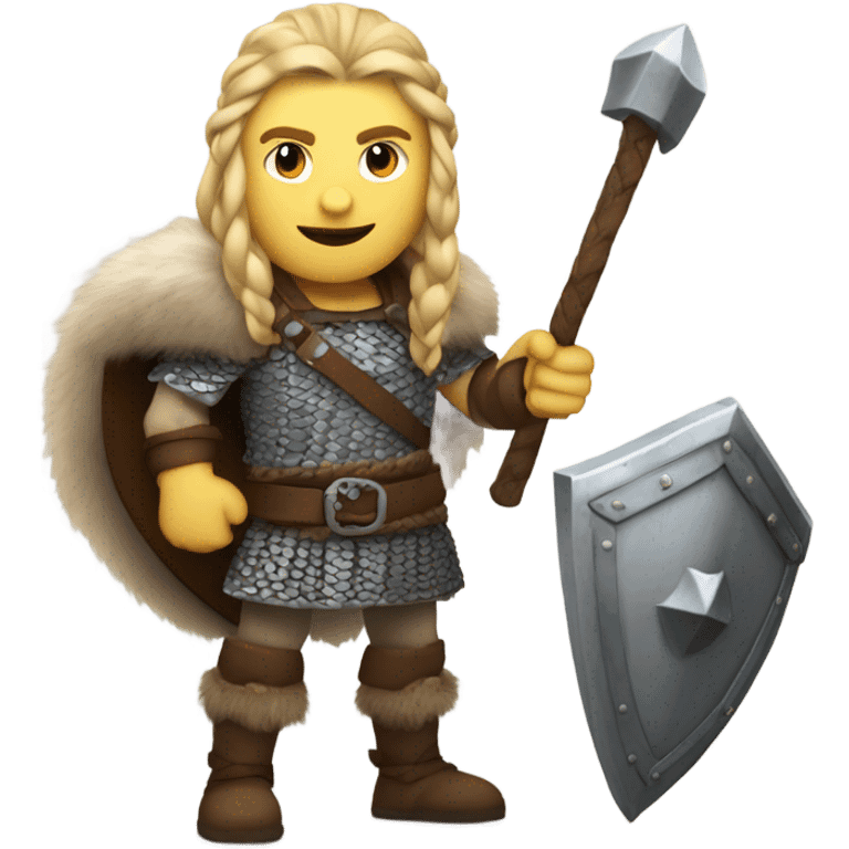 Blonde viking emoji