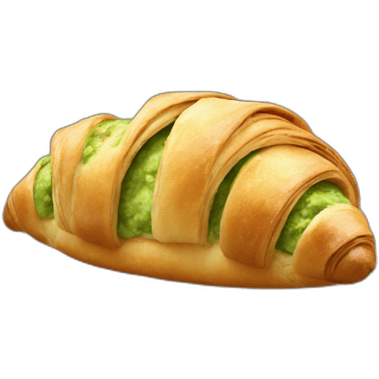 pistachio croissant  emoji