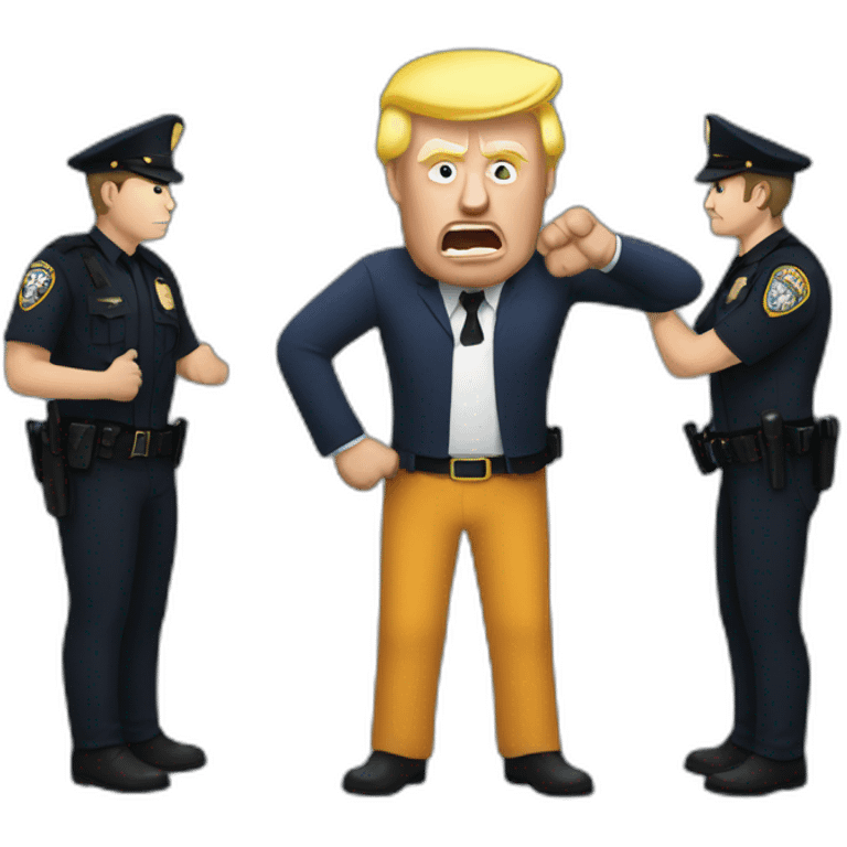 trump-getting-arrested emoji