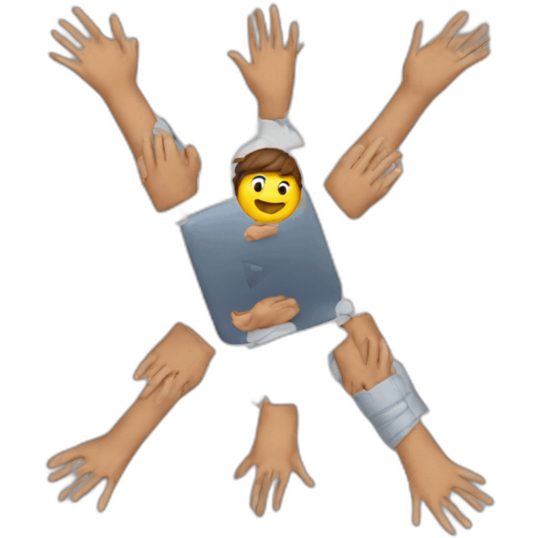 who makes x with their hands emoji