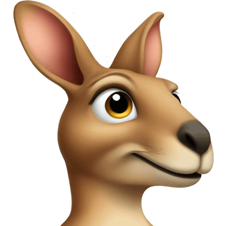 kangaroo says "yes" emoji