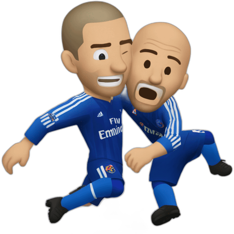 zinedine zidane headbutting materazzi emoji