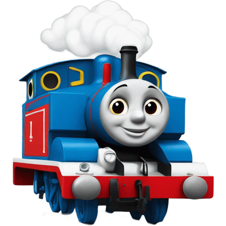 thomas the tank engine with president colors emoji