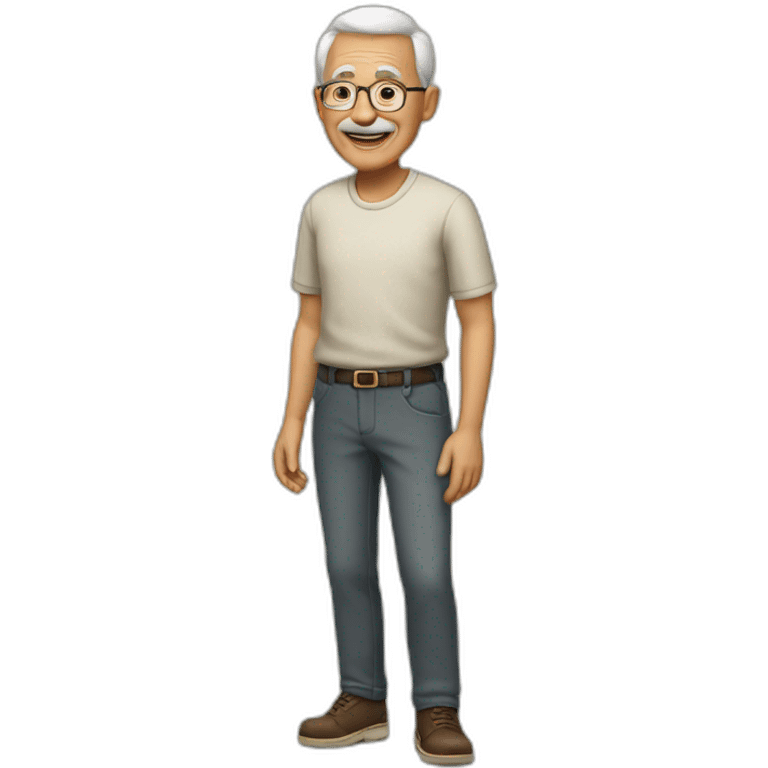 grandfather in trousers emoji