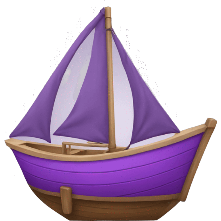 purple boat emoji